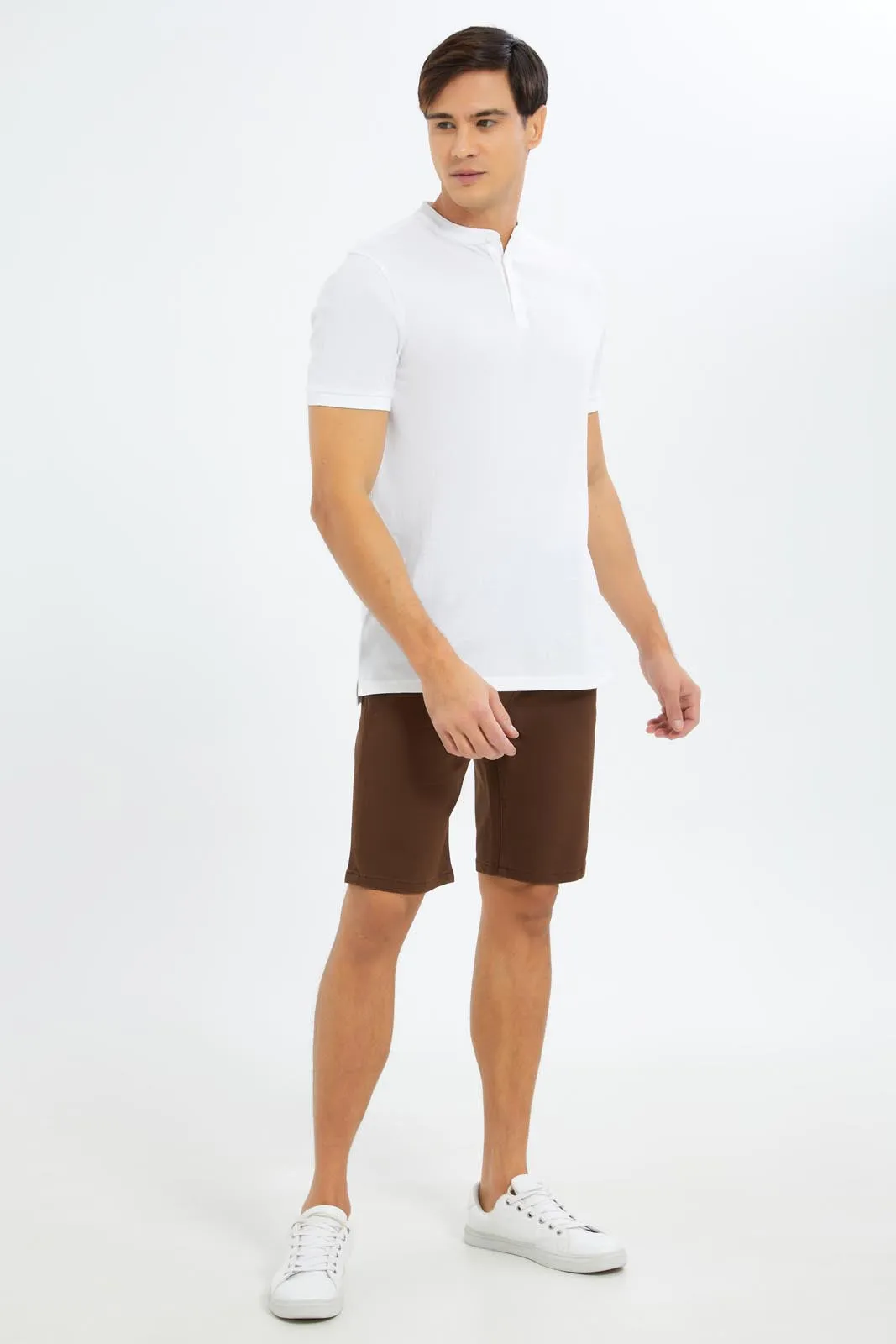 Men Brown Loungewear Short