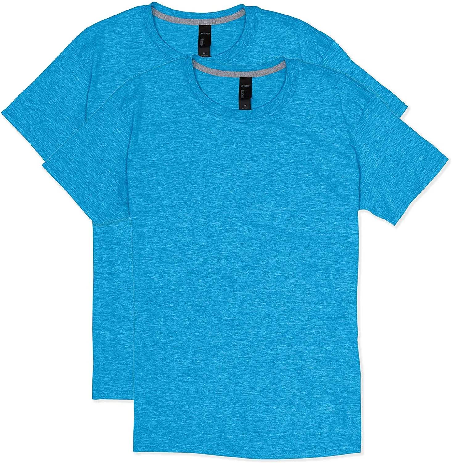 Men's Performance Moisture-Wicking Cotton Blend Tees 2-Pack