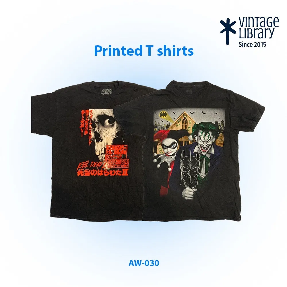 Men's printed T-shirts 20 pcs