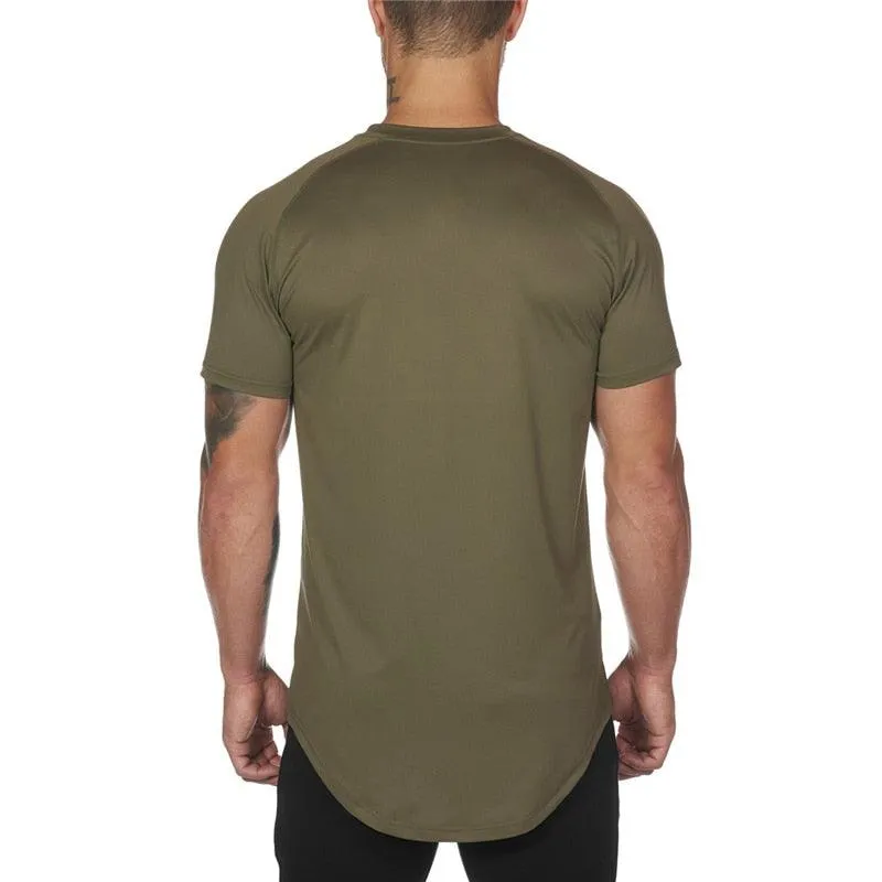 Mesh T-Shirt Clothing - Tight Gyms Mens Summer New Brand - Tops Tees Homme Solid Quick Dry Bodybuilding Fitness Tshirt (TM8)(1U8)(TM7)(1U101)(1U100)