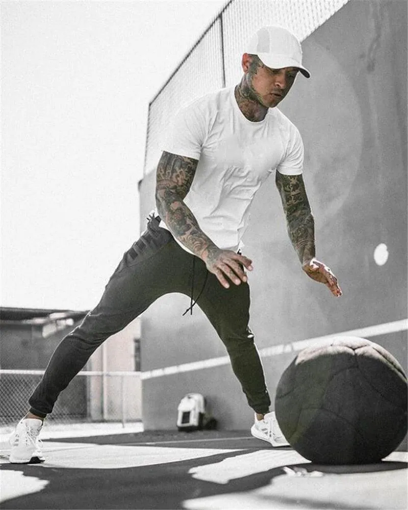 Mesh T-Shirt Clothing - Tight Gyms Mens Summer New Brand - Tops Tees Homme Solid Quick Dry Bodybuilding Fitness Tshirt (TM8)(1U8)(TM7)(1U101)(1U100)