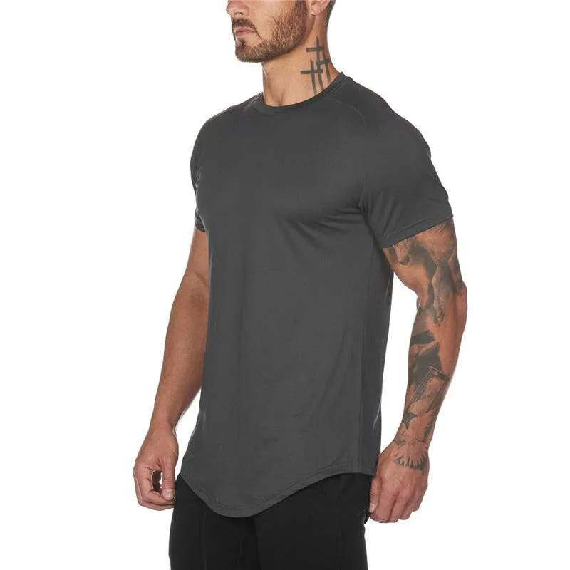 Mesh T-Shirt Clothing - Tight Gyms Mens Summer New Brand - Tops Tees Homme Solid Quick Dry Bodybuilding Fitness Tshirt (TM8)(1U8)(TM7)(1U101)(1U100)