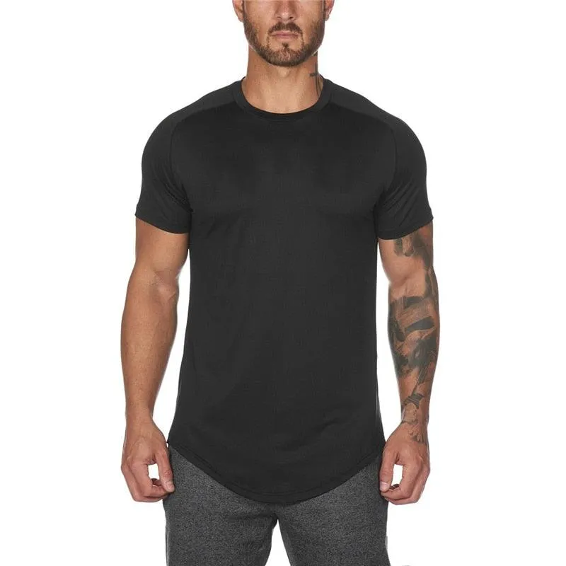 Mesh T-Shirt Clothing - Tight Gyms Mens Summer New Brand - Tops Tees Homme Solid Quick Dry Bodybuilding Fitness Tshirt (TM8)(1U8)(TM7)(1U101)(1U100)