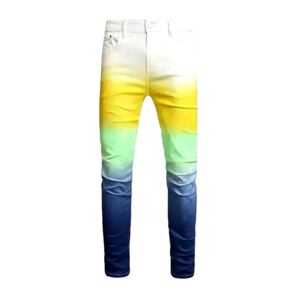 Multi-color jeans
 for men