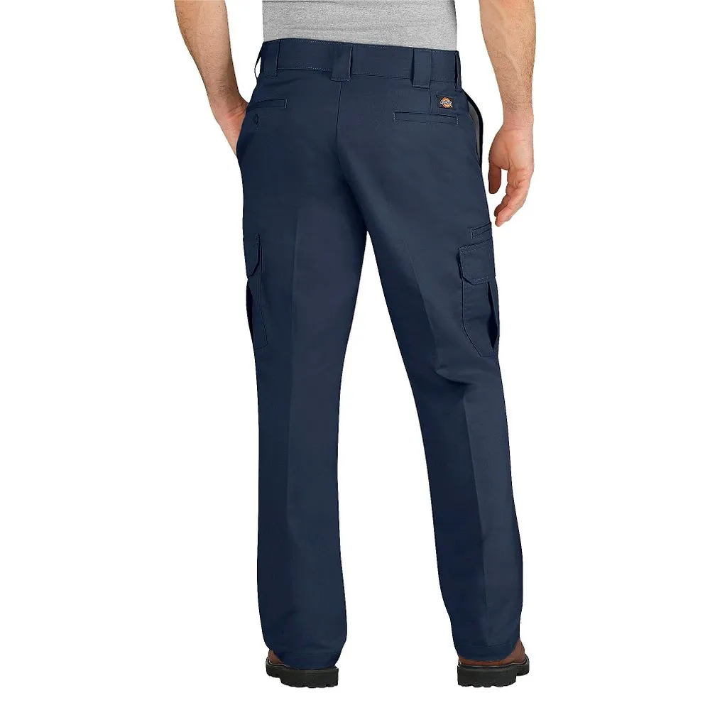 New - Dickies Men's FLEX Regular Fit Straight Leg Cargo Pants - Dark Navy 34x34