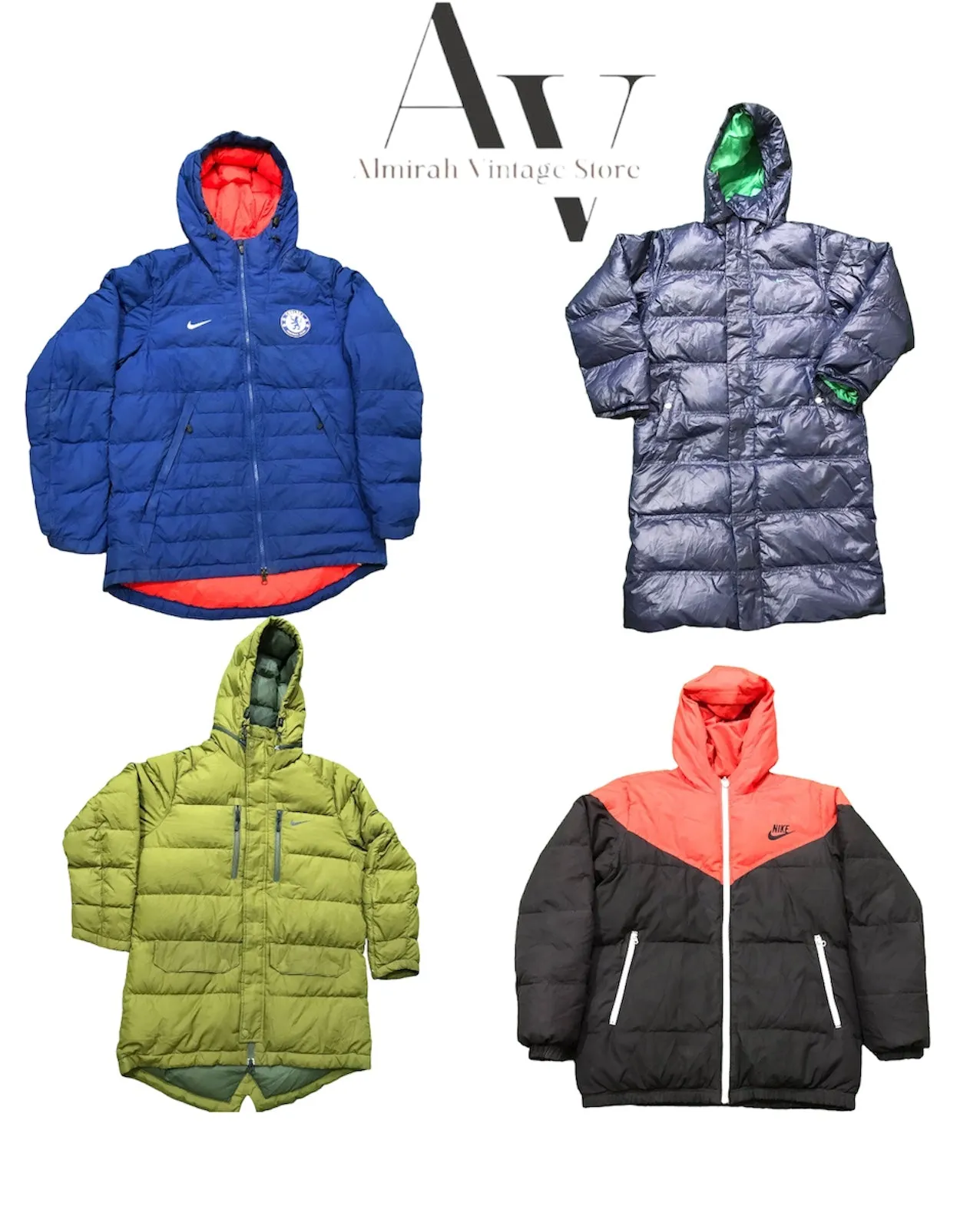 Nike grade ABC 50 pcs puffer jackets