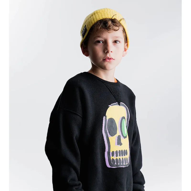 NUNUNU Dizzy Skull Heavy Sweatshirt