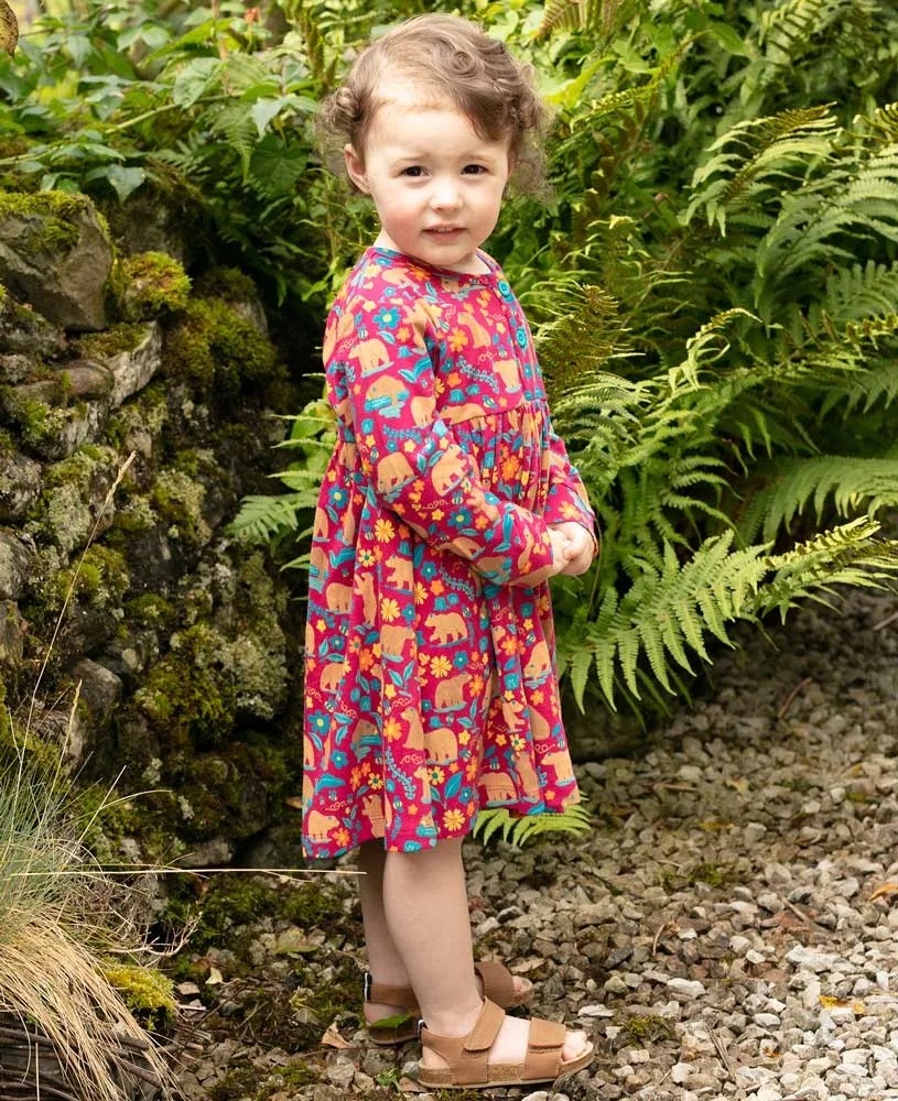 Piccalilly Honey Bear Button Dress