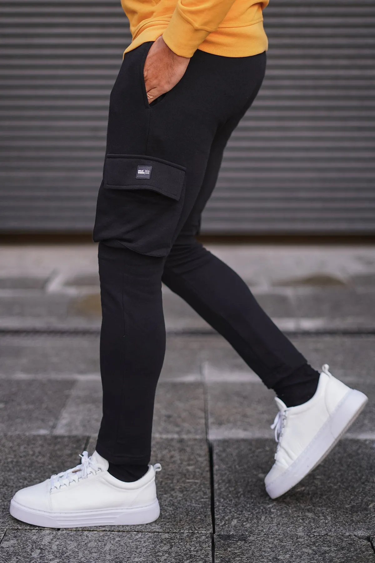 Sclothers Black Cargo Jog Pants - W23 - MTR100R