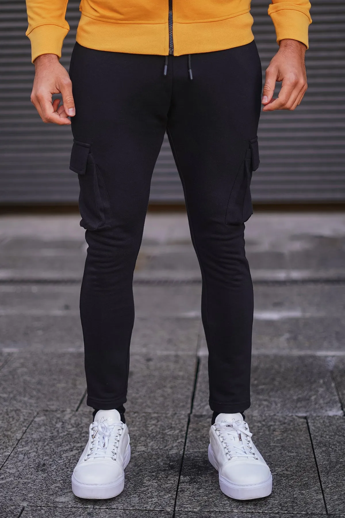 Sclothers Black Cargo Jog Pants - W23 - MTR100R