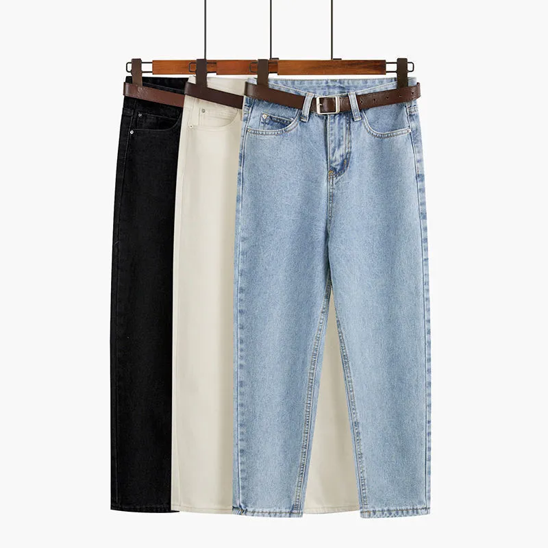 Straight Slimming Cropped Jeans