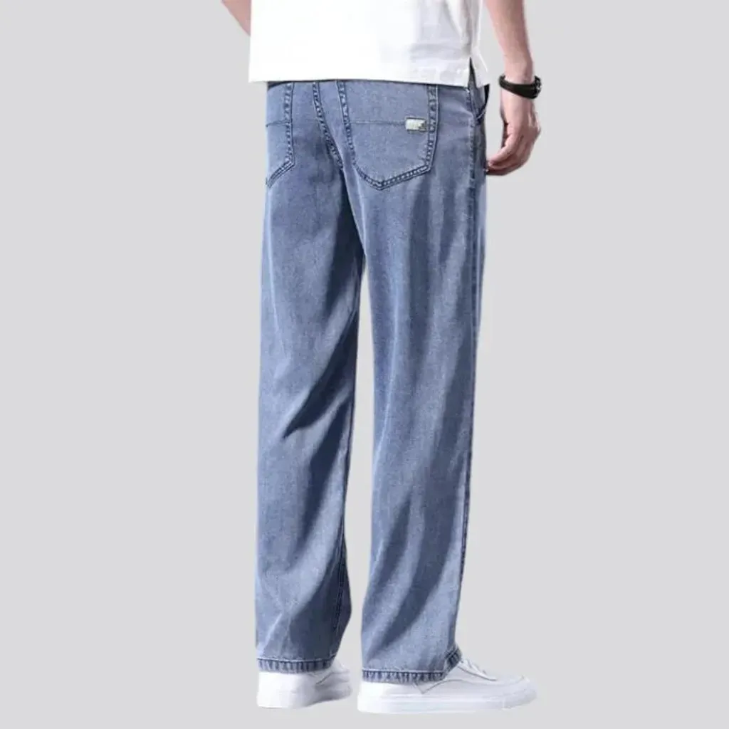 Straight stonewashed jeans
 for men