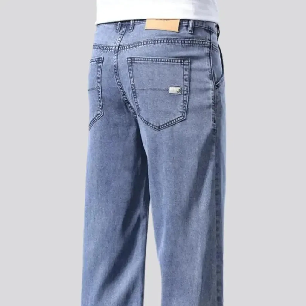 Straight stonewashed jeans
 for men