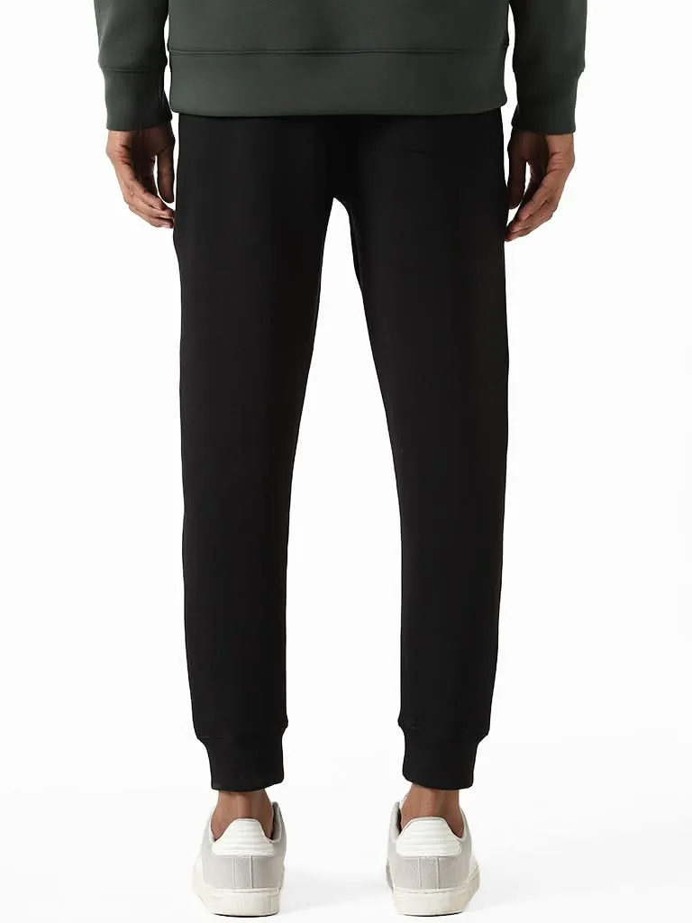 Studiofit Black Slim-Fit Mid-Rise Joggers