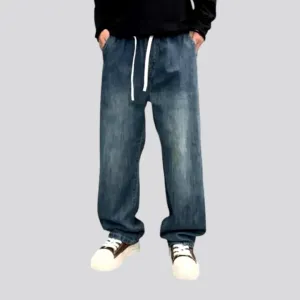 Stylish vintage baggy denim joggers for men