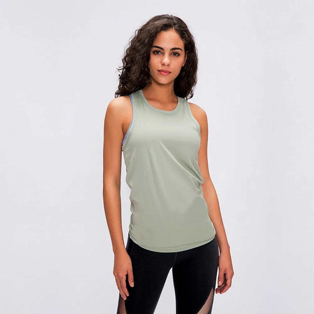 Tank Top Fitness Sport Top Sleeveless Gym Top Workout Sport Shirt Sexy Running Vest Loose Yoga Shirt Fitness Clothing