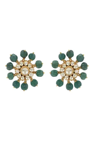 Tarameen Studs- Dark Green