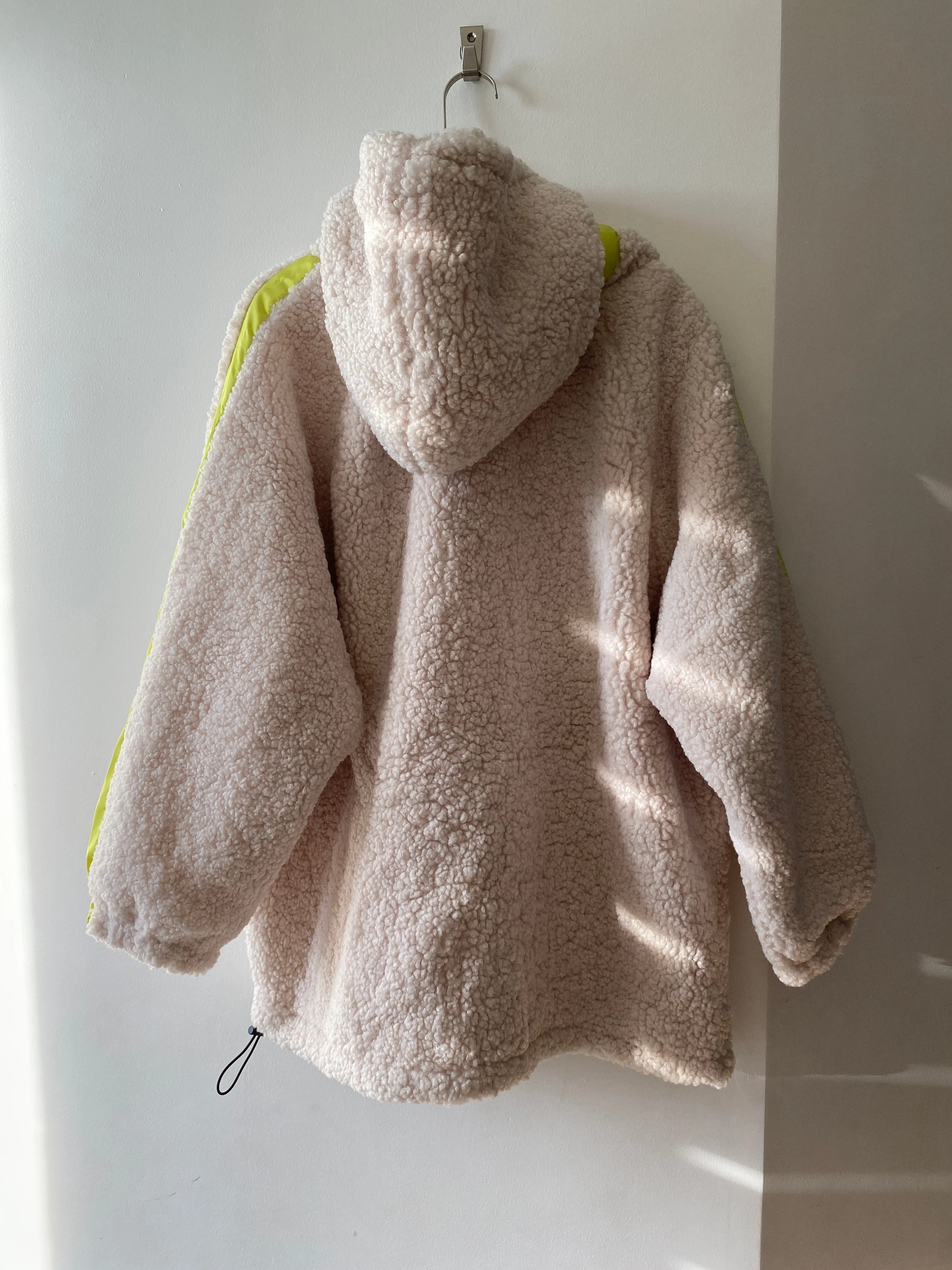 Teddy Hoodie Jacket - Cream