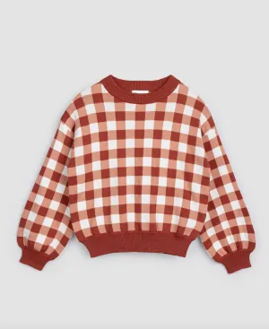 The Brooklyn Gingham Sweater - KIDS