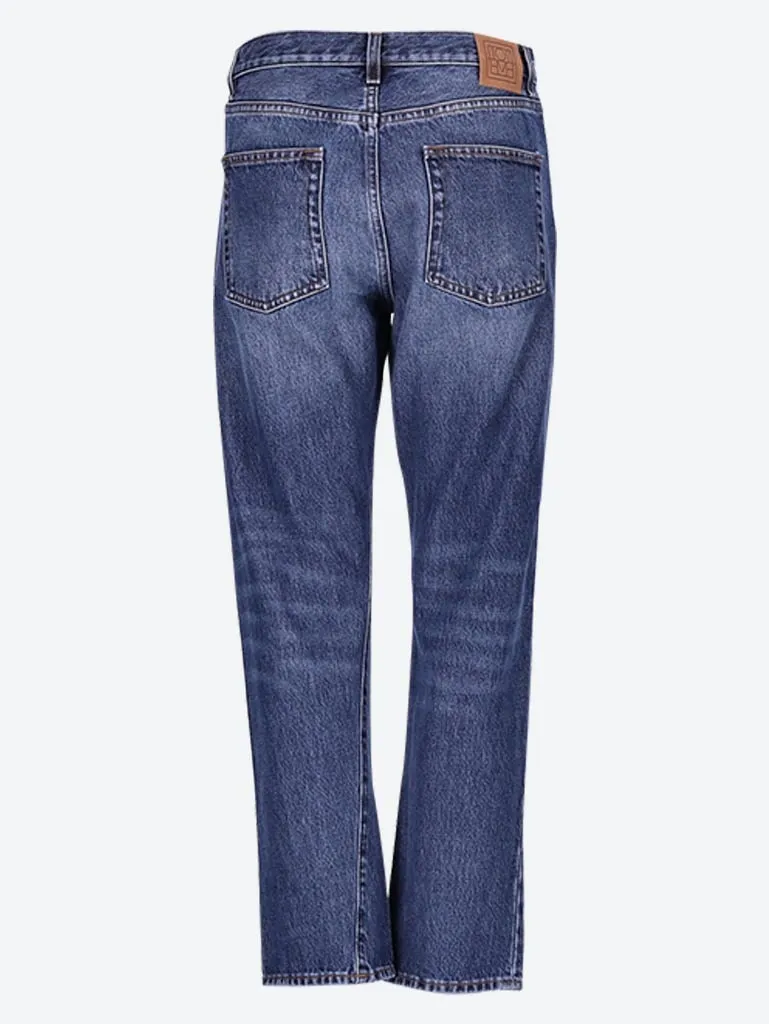 Twisted seam jeans