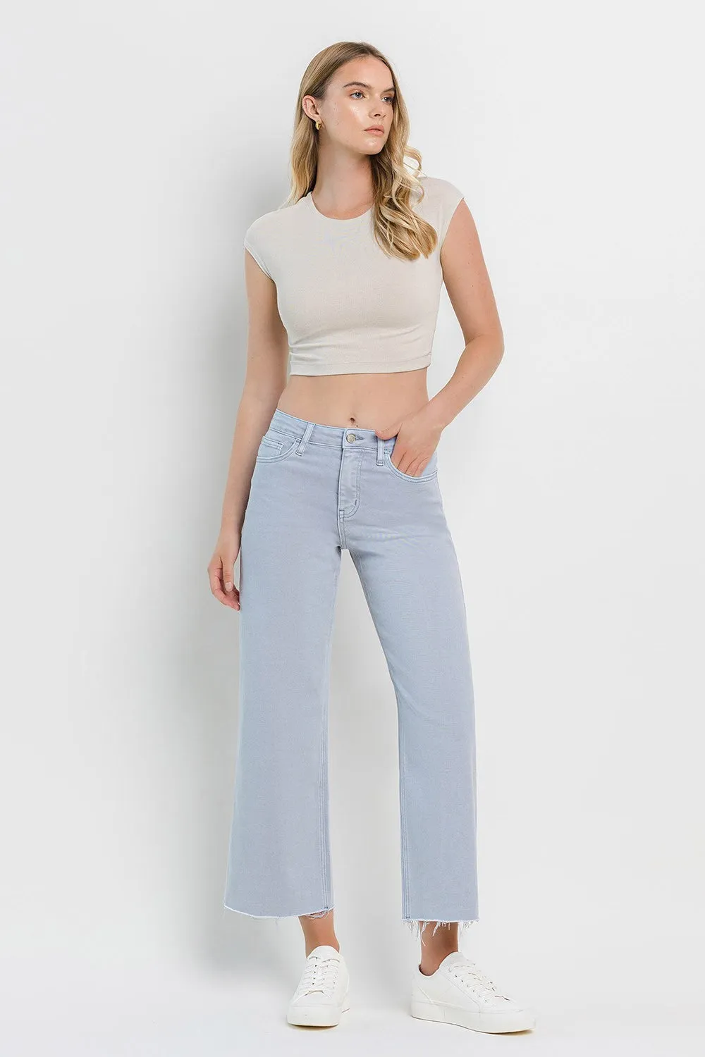 Vervet High Rise Crop Wide Leg