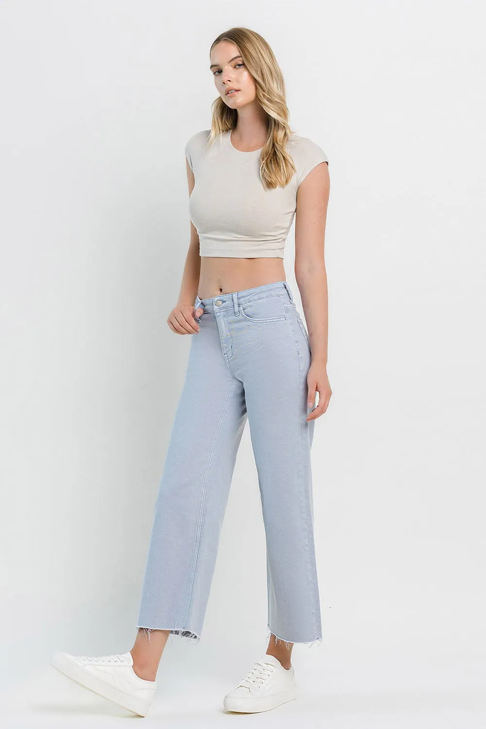 Vervet High Rise Crop Wide Leg