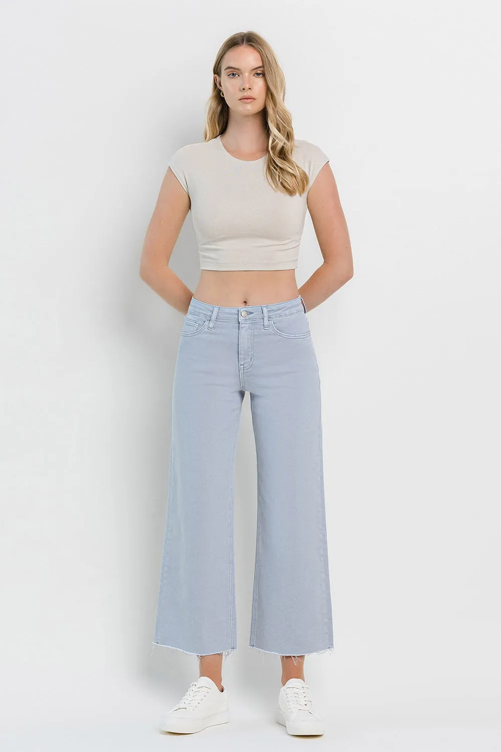 Vervet High Rise Crop Wide Leg