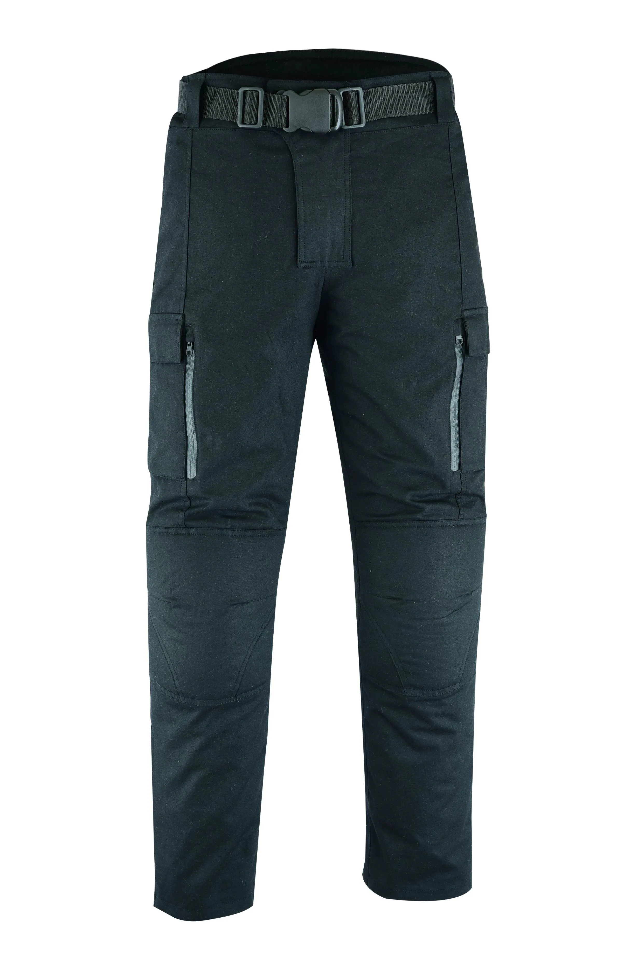 Warrior Gears Waterproof Trousers Men, Waxed Cotton Motorcycle Trousers for Men with Removable Lining and CE Armours