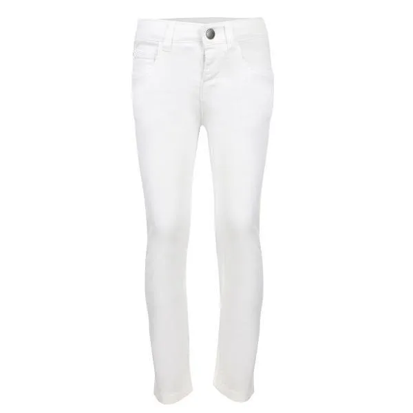 WHITE DENIM GIRLS TROUSERS FOR GIRLS