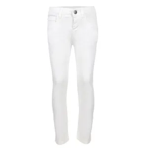 WHITE DENIM GIRLS TROUSERS FOR GIRLS