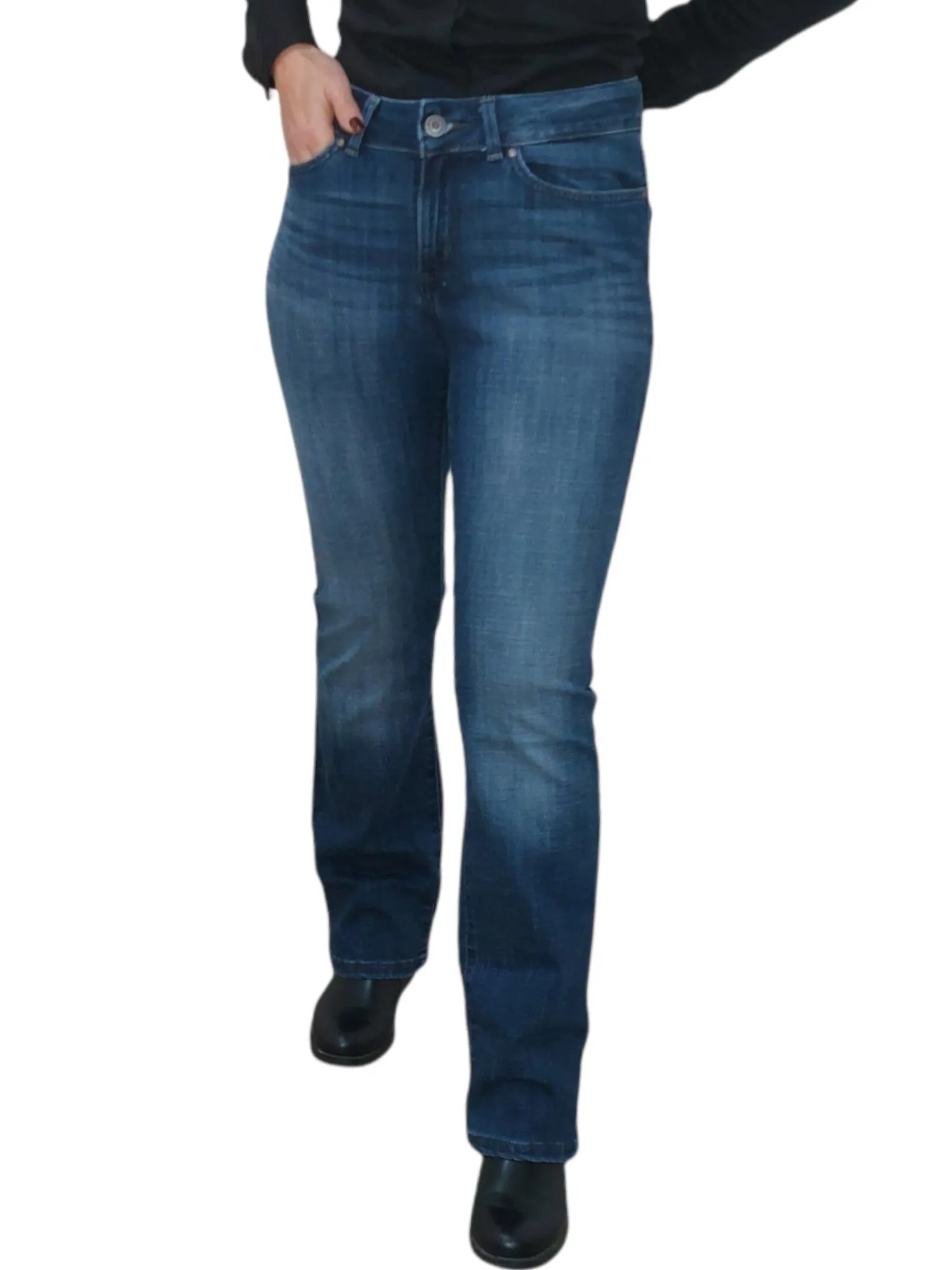 Women Lee Jeans Pants (Boot Cut) - Dark Blue