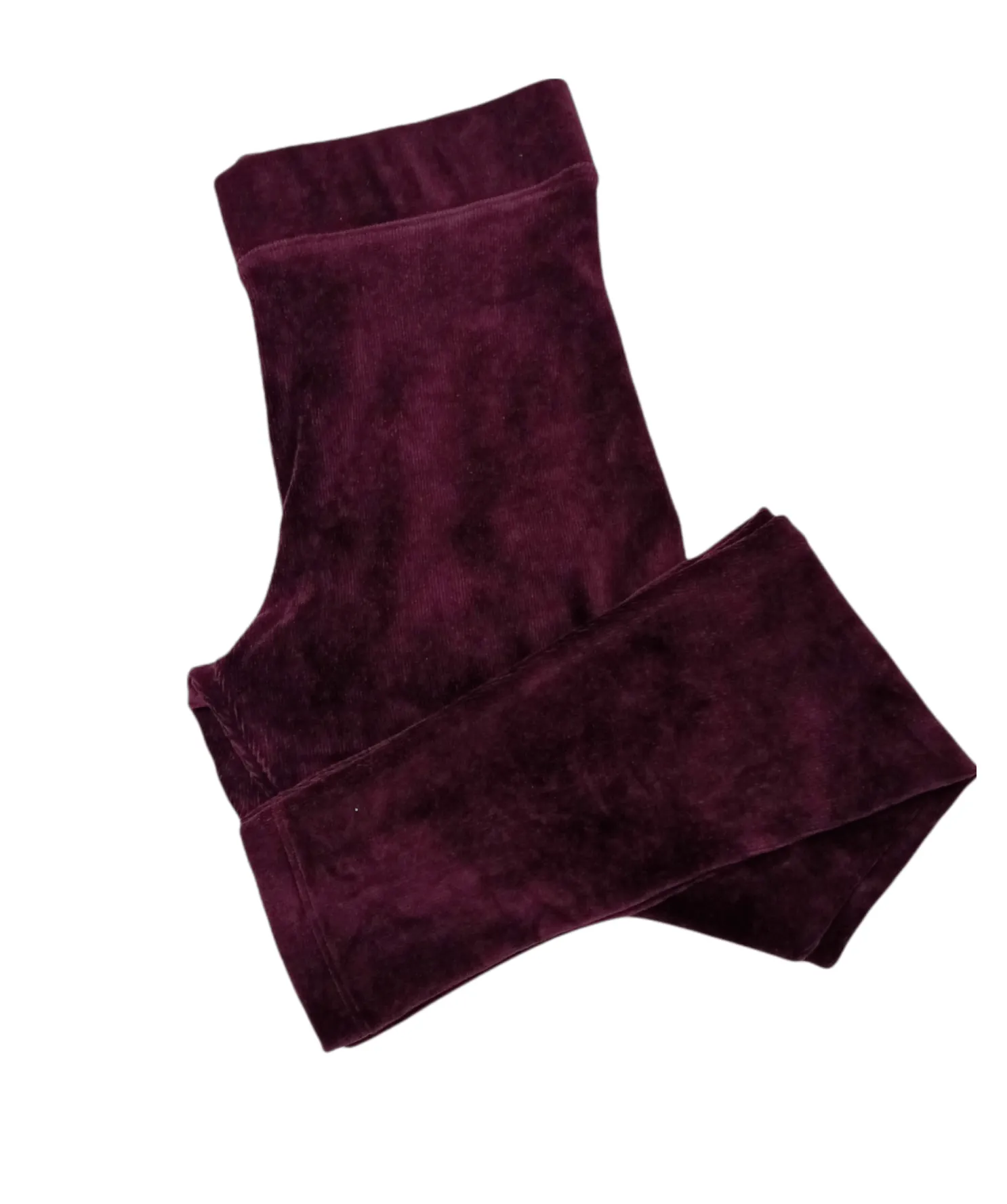 Women Velvet Pants - purple / burgundy