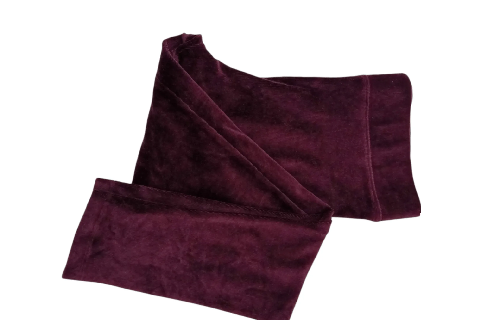 Women Velvet Pants - purple / burgundy