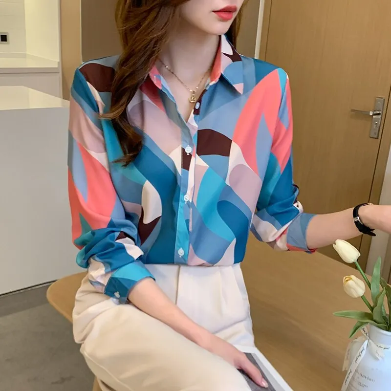 Women's Chiffon Fashion Printing Shirts