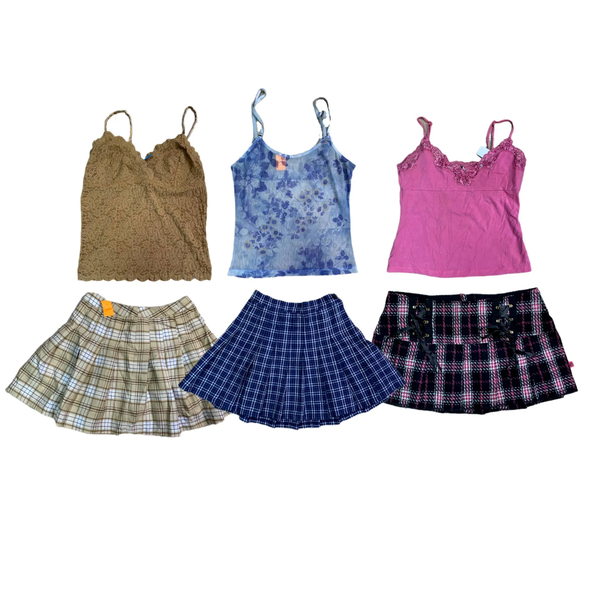 Y2K Classic Camis and Skirts , (RX184)