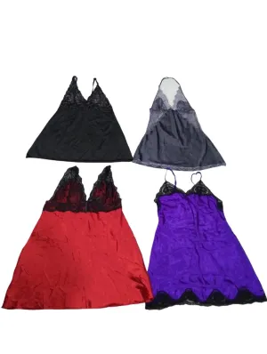 Y2K Silk Slip Dresses - 12 pcs - 8/6/24